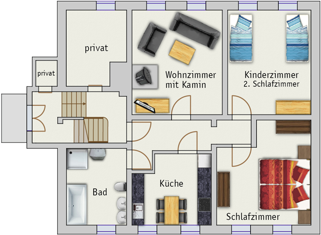 Grundriss Ferienwohnung Kleine Heide Grundriss Ferienwohnung Kleine Heide